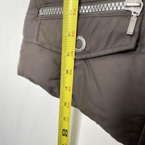 Womens Goose Down Puffer Vest Brown XS - Picture 11 of 11